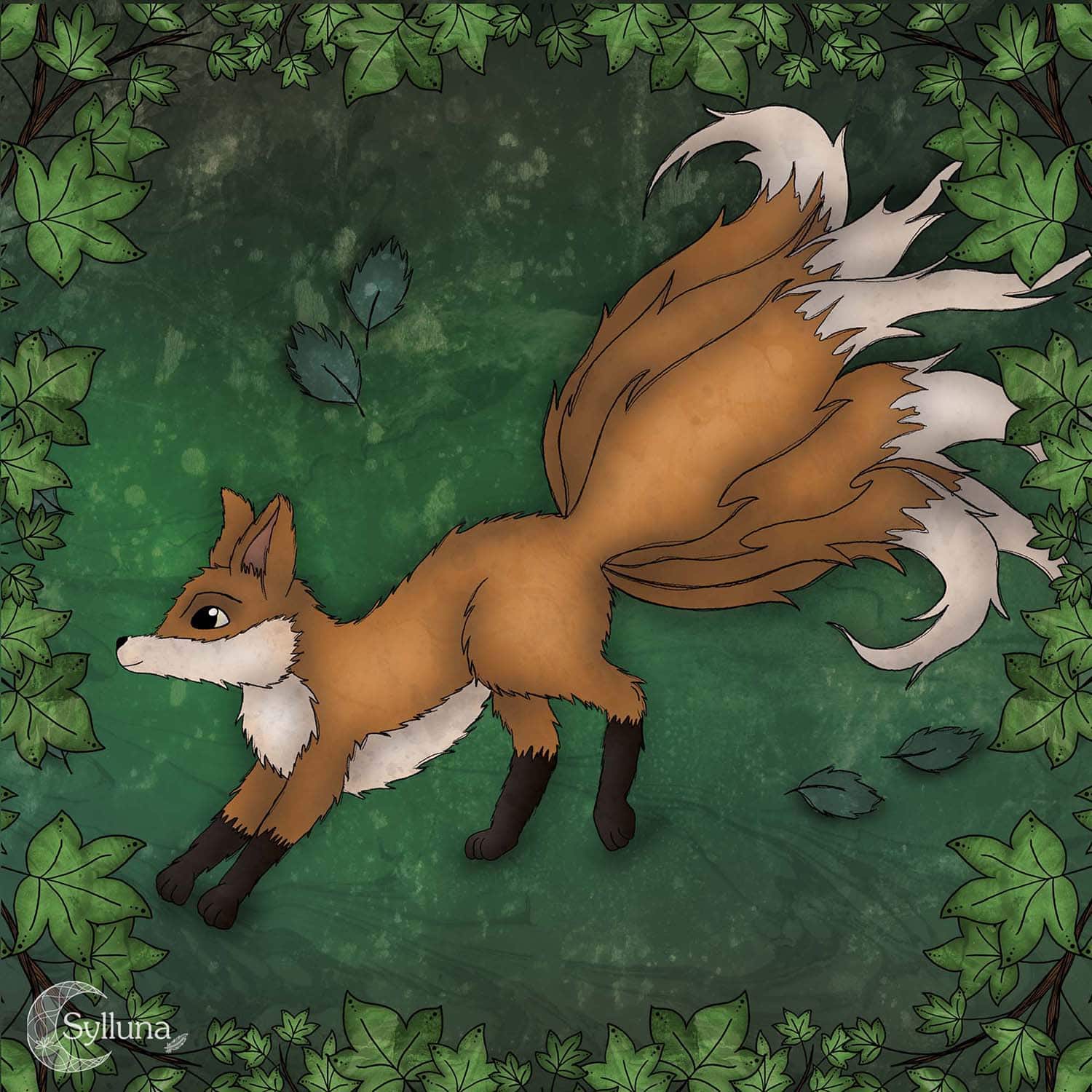 Kitsune-Mythologische Wezens-Thema-Producten-SBDesignsCreations-Sylluna