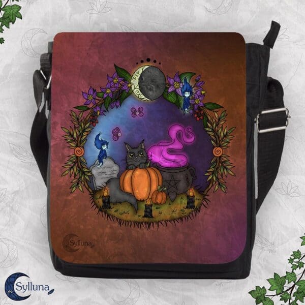 Magische Schoudertas Vierkant Jaarfeesten - Samhain Tas Sylluna