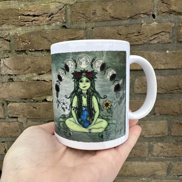 Moeder Aarde Gaia Mok Keramiek-3