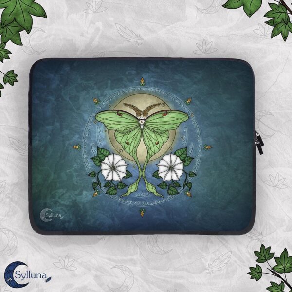 Laptop Hoes-Magie van de Maanvlinder Luna Moth L