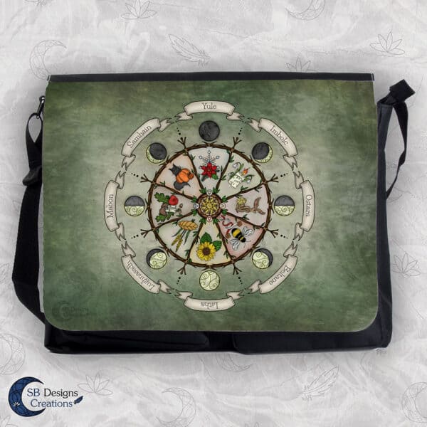 Wheel of the Year Schoudertas Jaarwiel Jaarfeesten Pagan Celebrations Tas