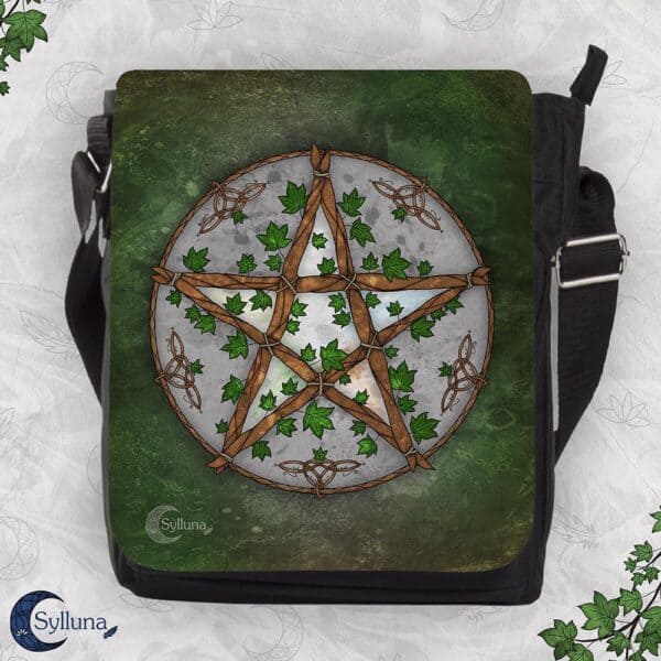 Pentakel Heks Schoudertas Vierkant Groot Pagan
