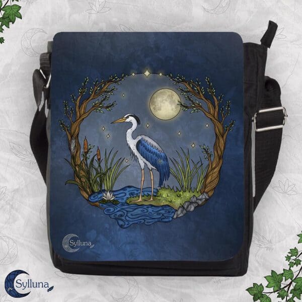 Reiger Schoudertas-Natuur Illustratie Sylluna